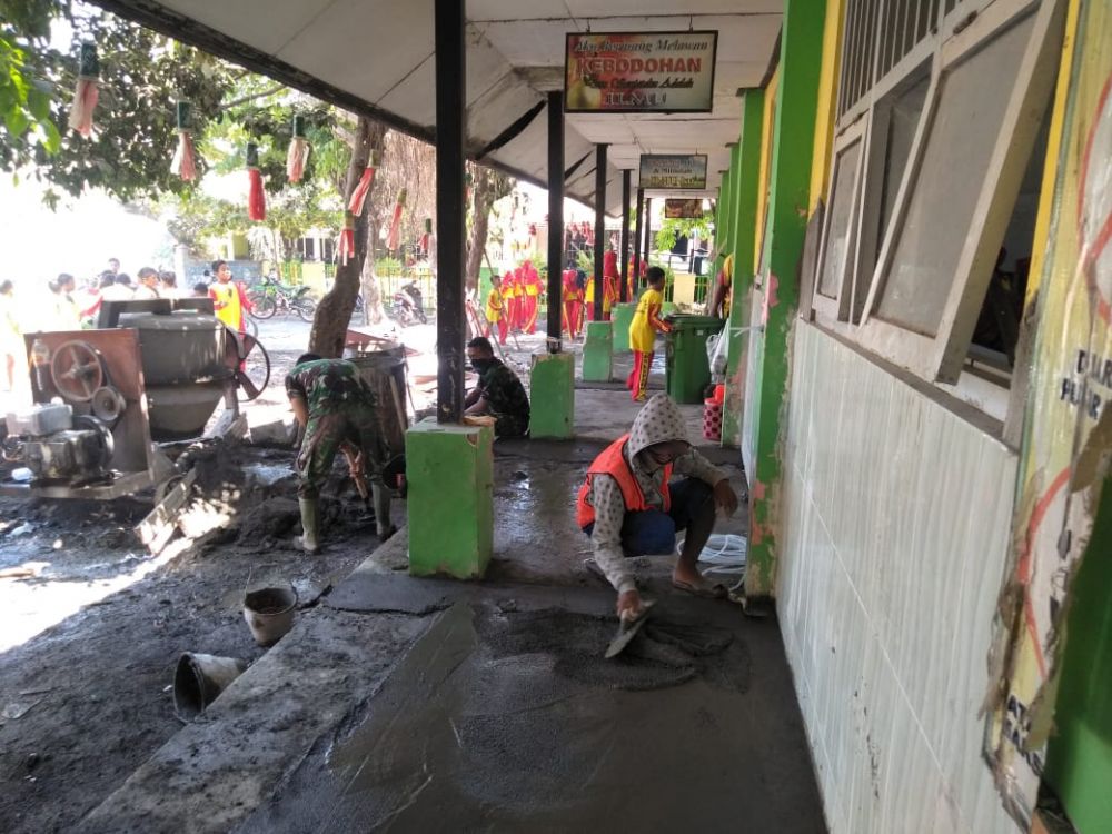SD Kupang Diserang Satgas TMMD Ke 106 