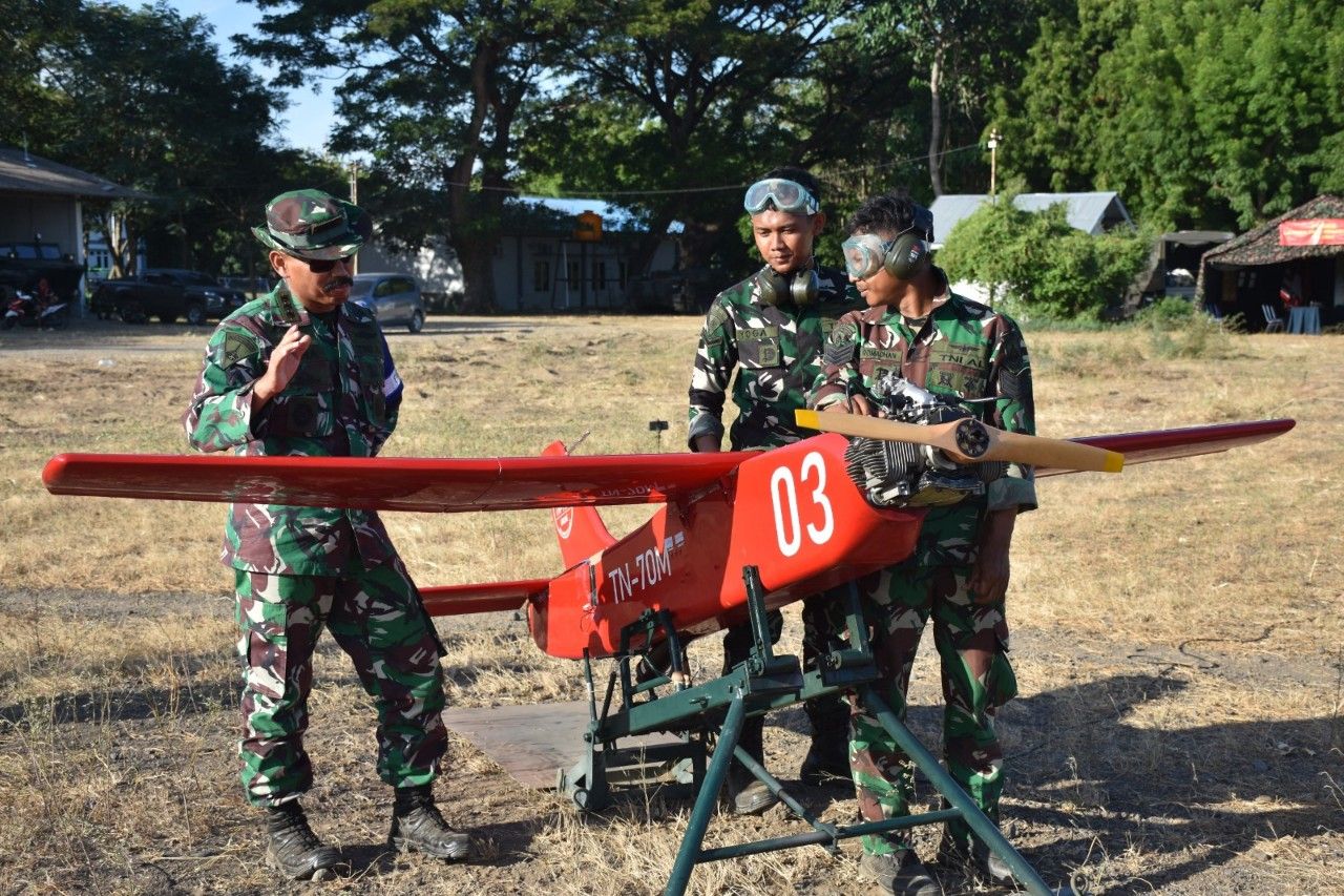 Latihan Bersama Pasmar 2, Skuadron Udara 700 WU 2 Gunakan UAV Scan Eagle Sebagai Target Reporting Unit