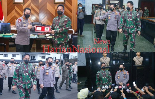 Kapolri Berkunjung Ke Jenderal TNI Andika Perkasa